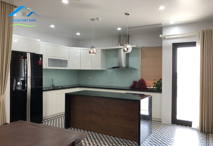 Duplex apartment for rent in Au Co street, Tay Ho District, modern furniture