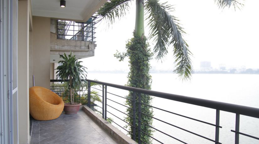 Serviced apartments for rent at Quang Khanh, 3 bedrooms, lake view